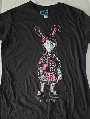 Too Fast Brand Bob’s Burgers Louise Belcher Punk Graphic T-Shirt Black XXL